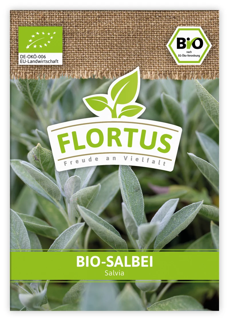 Salbei (100 Tütchen) | BIO Salbeisamen von FLORTUS