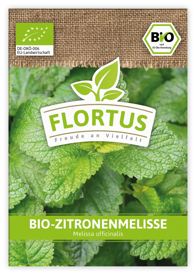 Zitronenmelisse (100 Tütchen) | BIO Melissensamen von FLORTUS