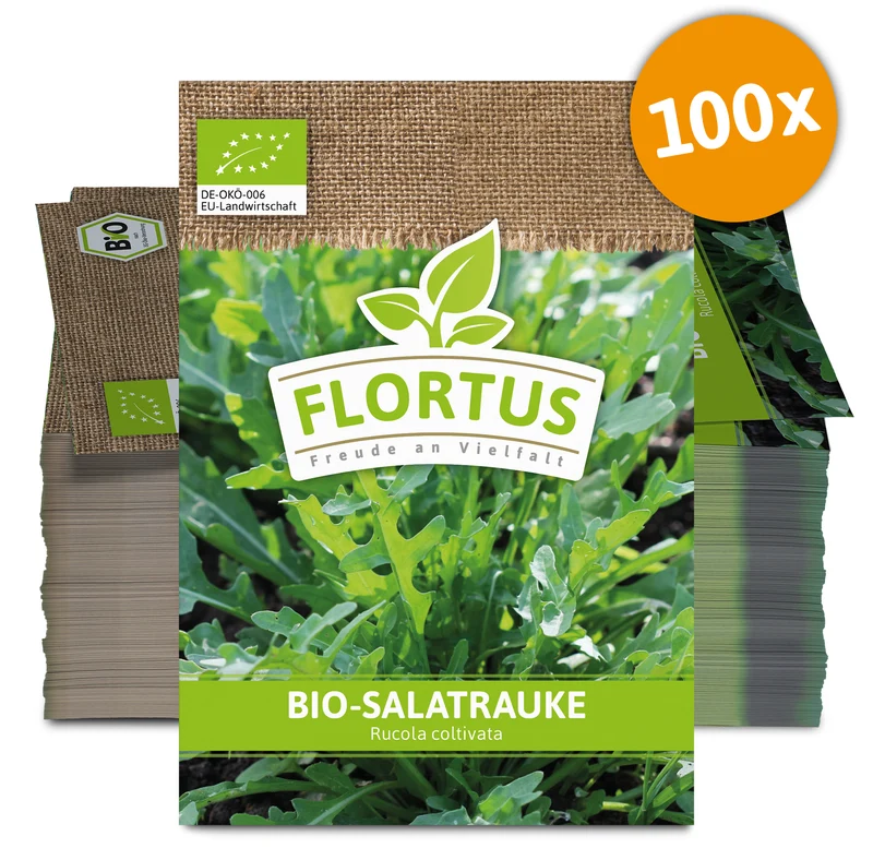 Salatrauke (100 Tütchen) | BIO Salatraukesamen von FLORTUS