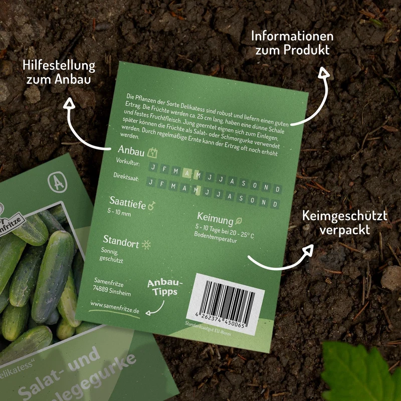 Salat- und Einlegegurke Delikatess Samen