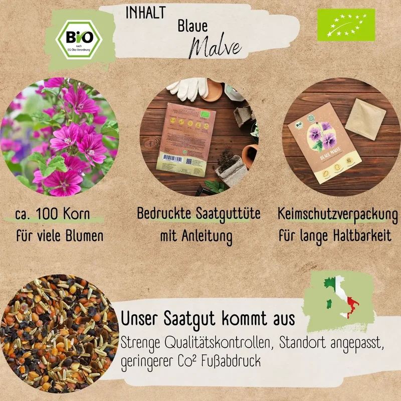 Bio Blaue Malve Samen