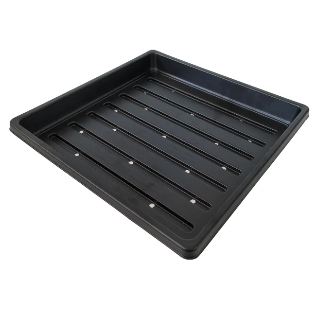 1010 Microgreens Growing Trays WITH Holes 10" x 10" (Shallow)