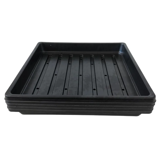 1010 Microgreens Growing Trays WITH Holes 10" x 10" (Shallow)