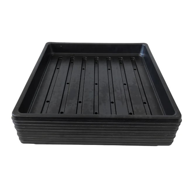 1010 Microgreens Growing Trays WITH Holes 10" x 10" (Shallow)