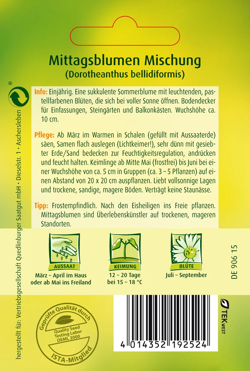 Mittagsblume Mischung Saatgut