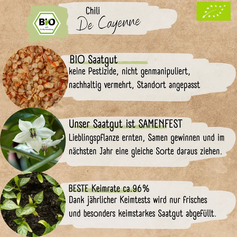 Bio Cayenne Samen