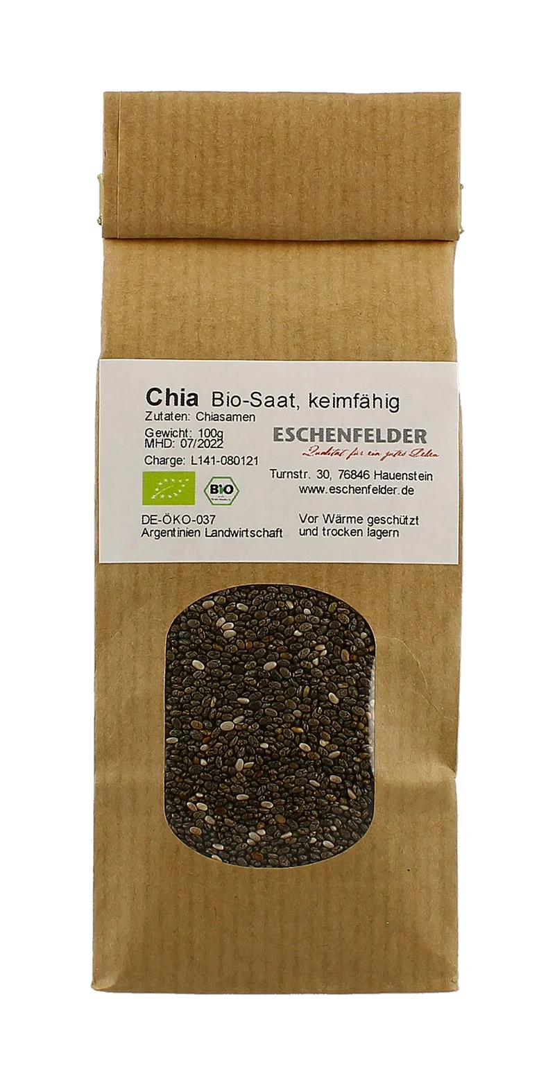 Chia (100 g) | BIO Keimsprossen von Eschenfelder [MHD 06/2025]