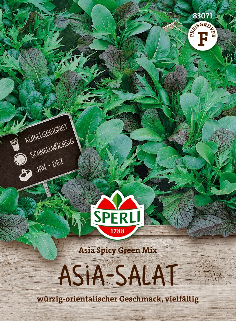 Asia Salat Asia Spicy Green Mix Saatgut