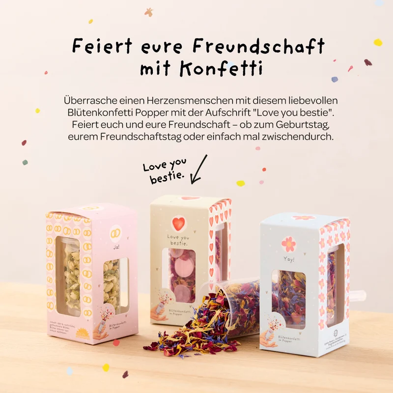 Blütenkonfetti - Love You Bestie
