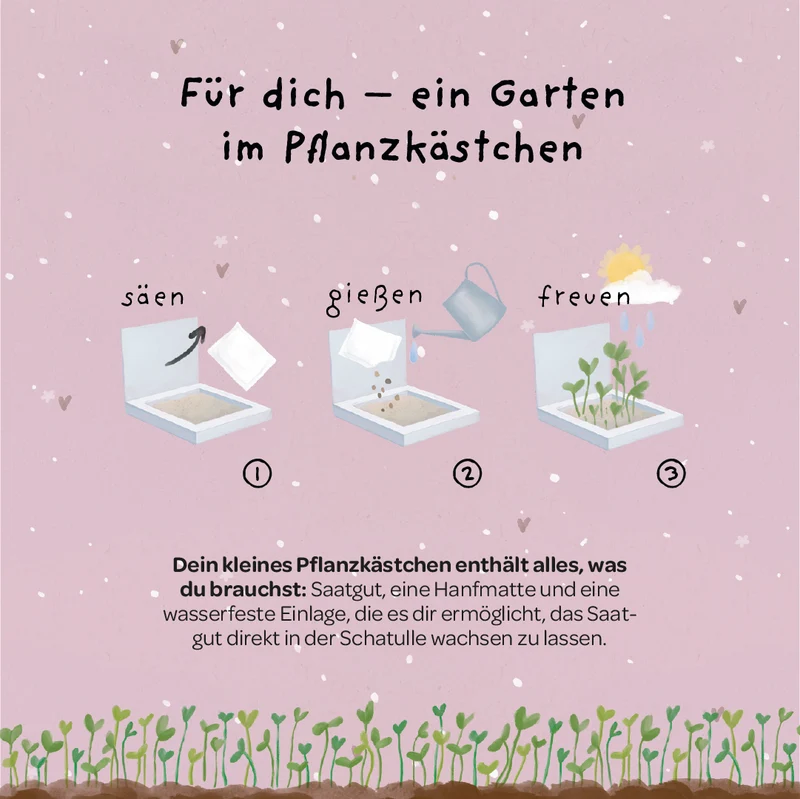 Pflanzkästchen - Danke, dass du mir beim Wachsen geholfen hast