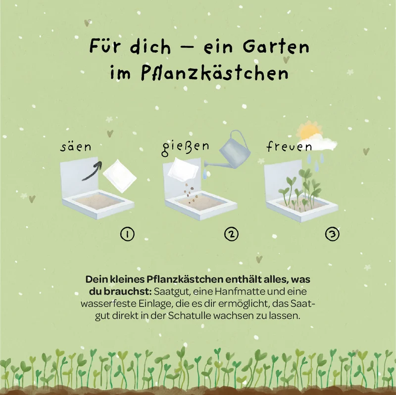 Pflanzkästchen - Gans lieben Dank