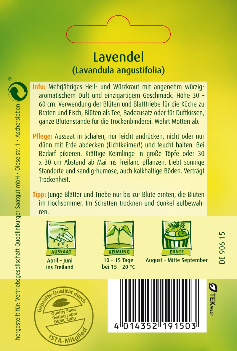 Lavendel Saatgut