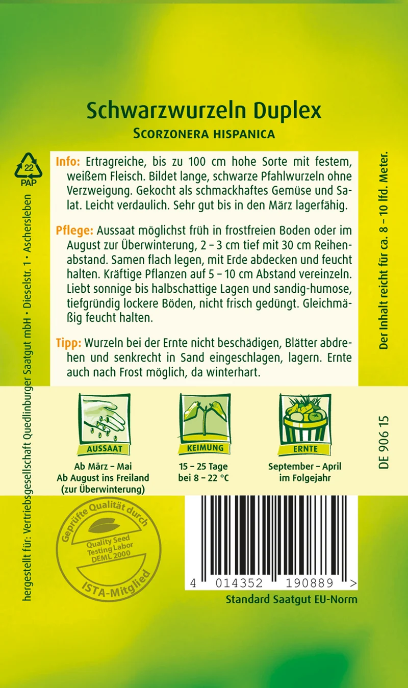 Schwarzwurzel Duplex Saatgut