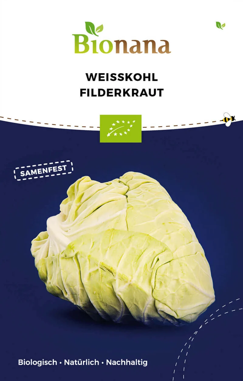 Weißkohl Filderkraut | BIO Weißkohlsamen von Bionana [MHD 12/2023]