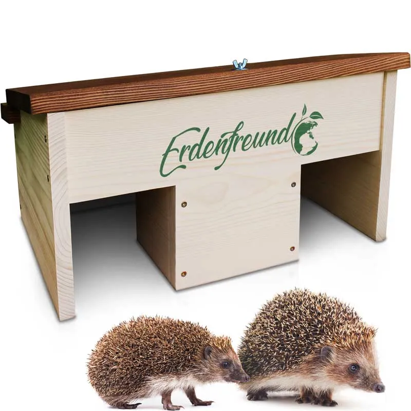 Igel-Futterhaus mit Wasser- und Futterplatz