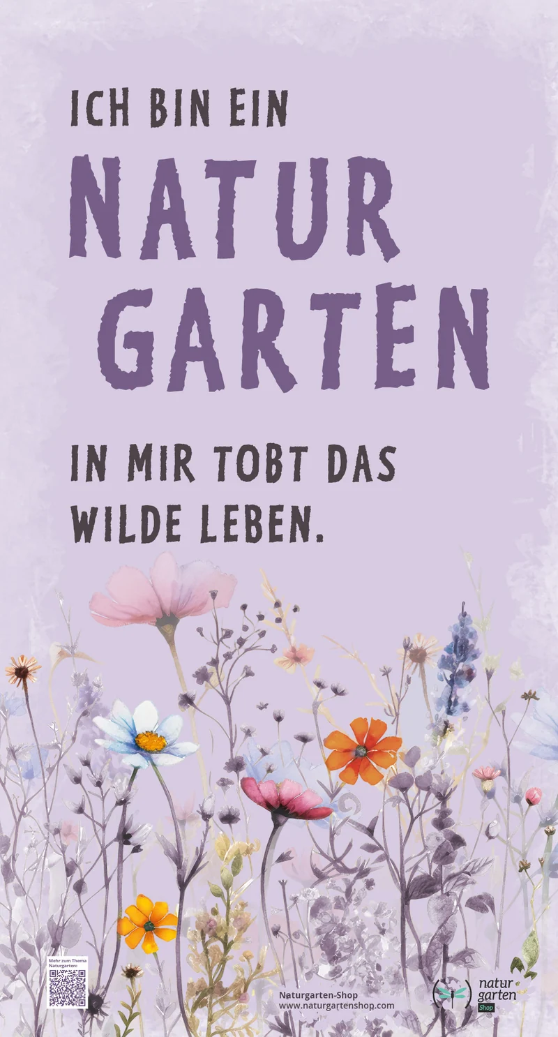 Metall-Schild "Naturgarten"