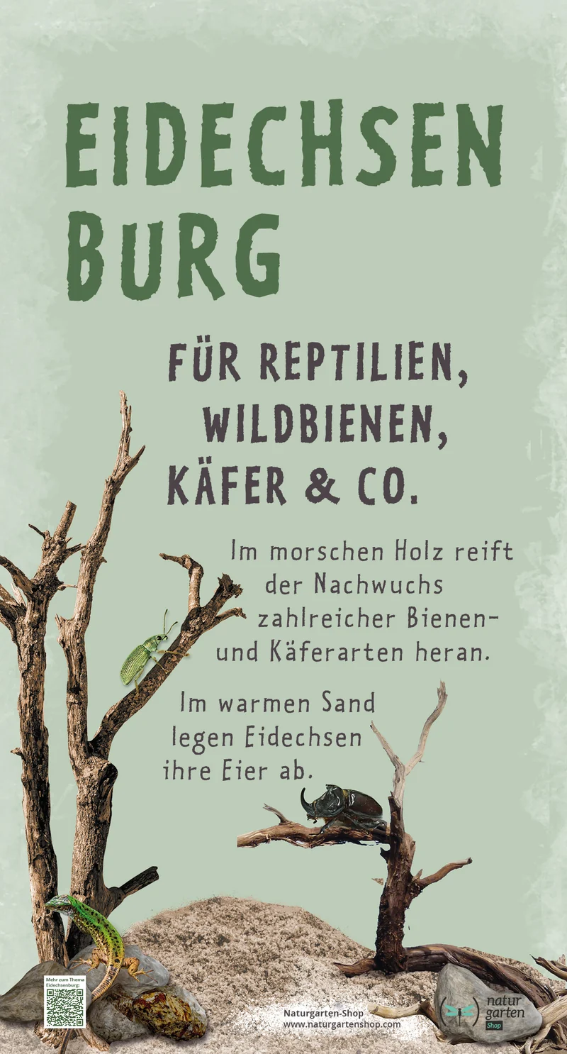Metall-Schild "Eidechsenburg"