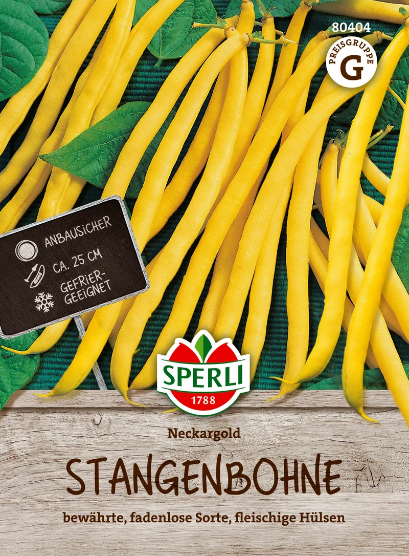 Stangenbohne Neckargold Saatgut