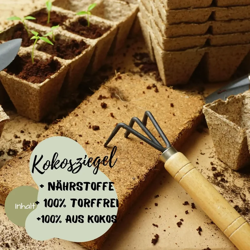 120 x Anzuchttöpfe inkl. Kokosziegel