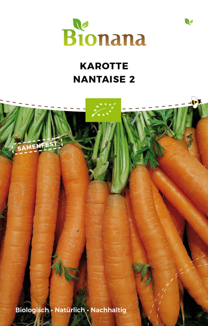 Karotte Nantaise | BIO Möhrensamen von Bionana [MHD 12/2026]