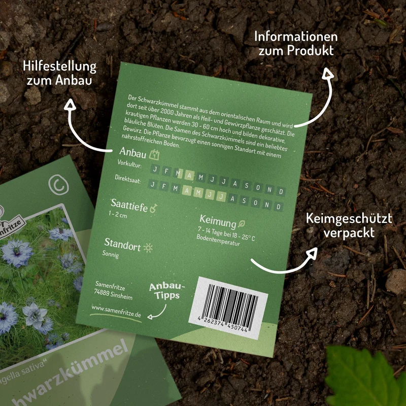 MHD 06/26 Echter Schwarzkümmel Samen, Nigella sativa