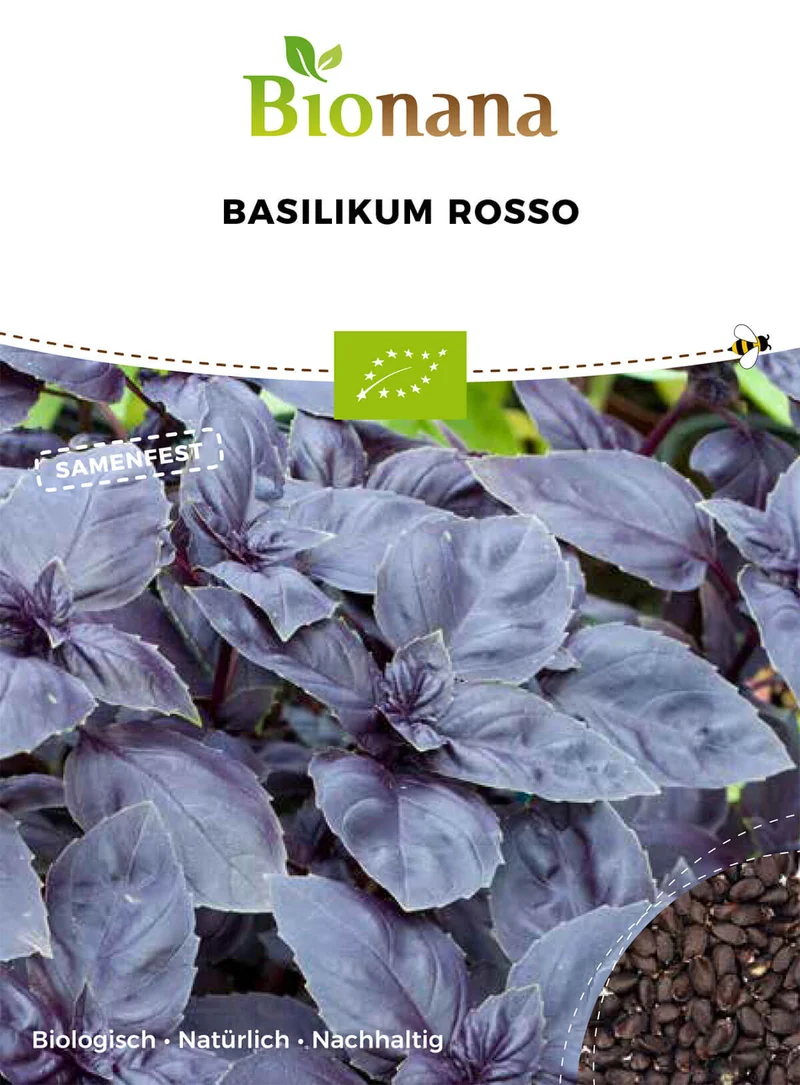 Basilikum Rosso | BIO Basilikumsamen von Bionana [MHD 12/2023]