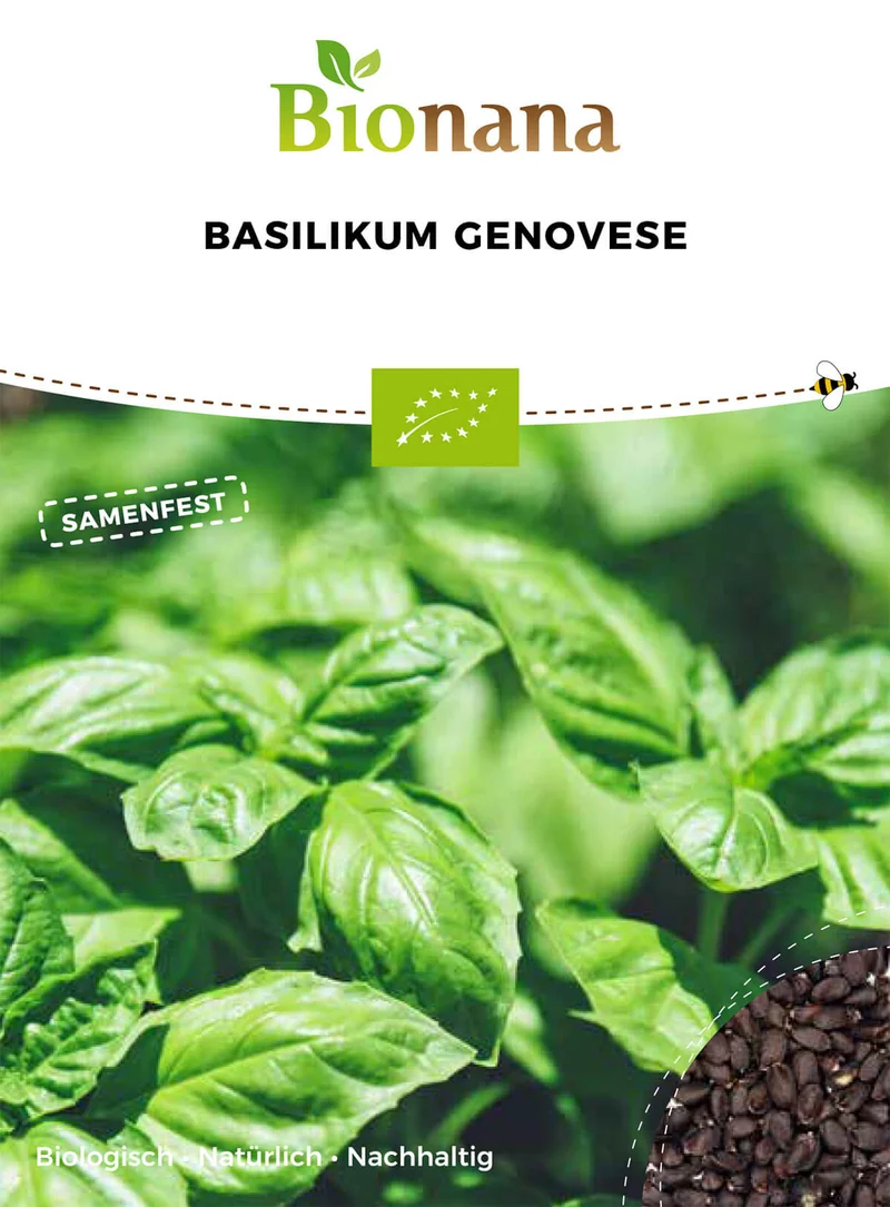 Basilikum Genovese | BIO Basilikumsamen von Bionana [MHD 12/2026]