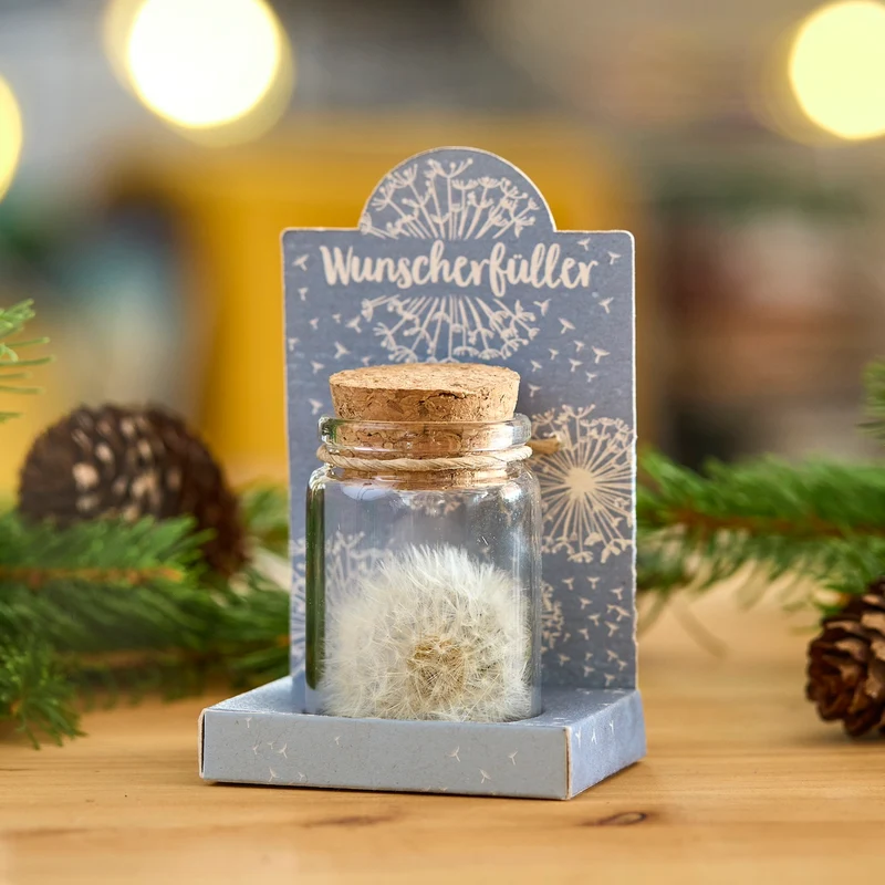 Wunscherfüller – Pusteblume im Glas