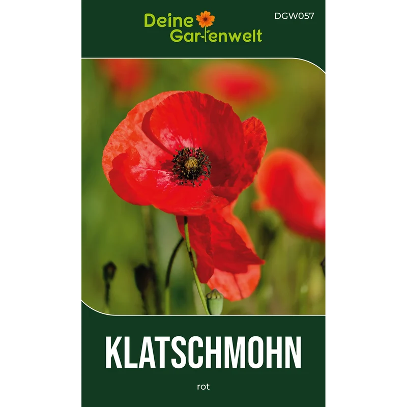 Klatsch Mohn rot Saatgut