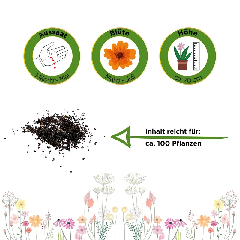 Klatsch Mohn rot Saatgut