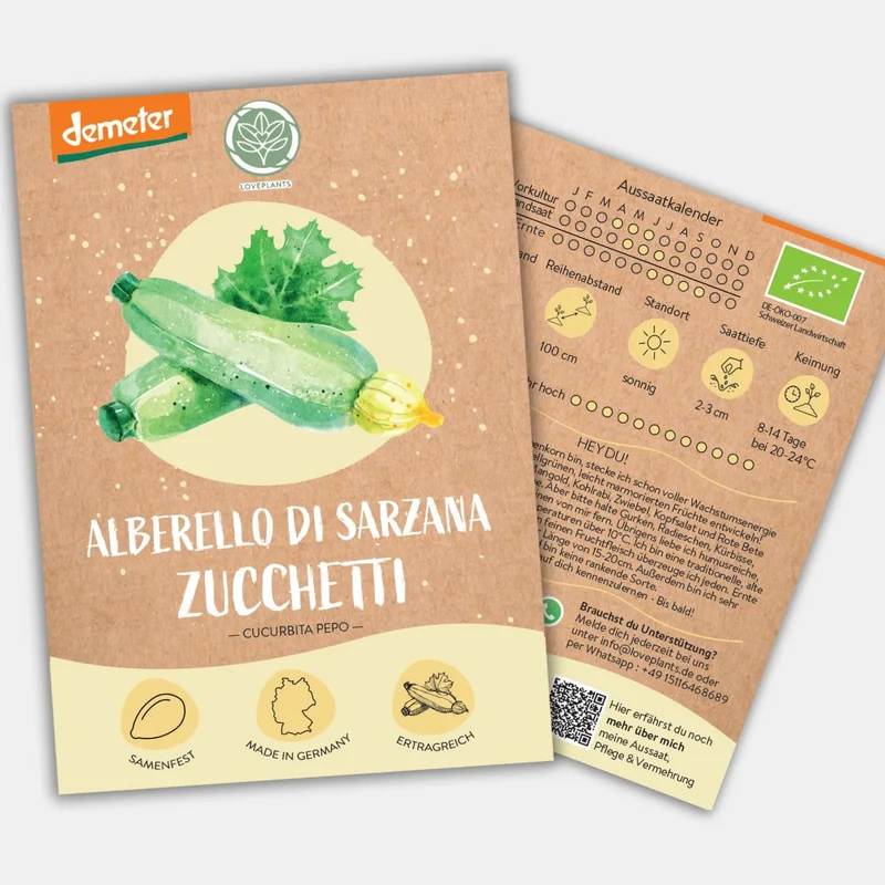 Demeter Zucchini Alberello di Sarzana Samen