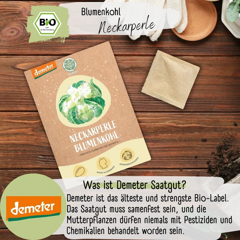 Demeter Blumenkohl Neckarperle Samen