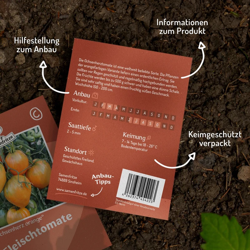 Ochsenherz orange Tomatensamen