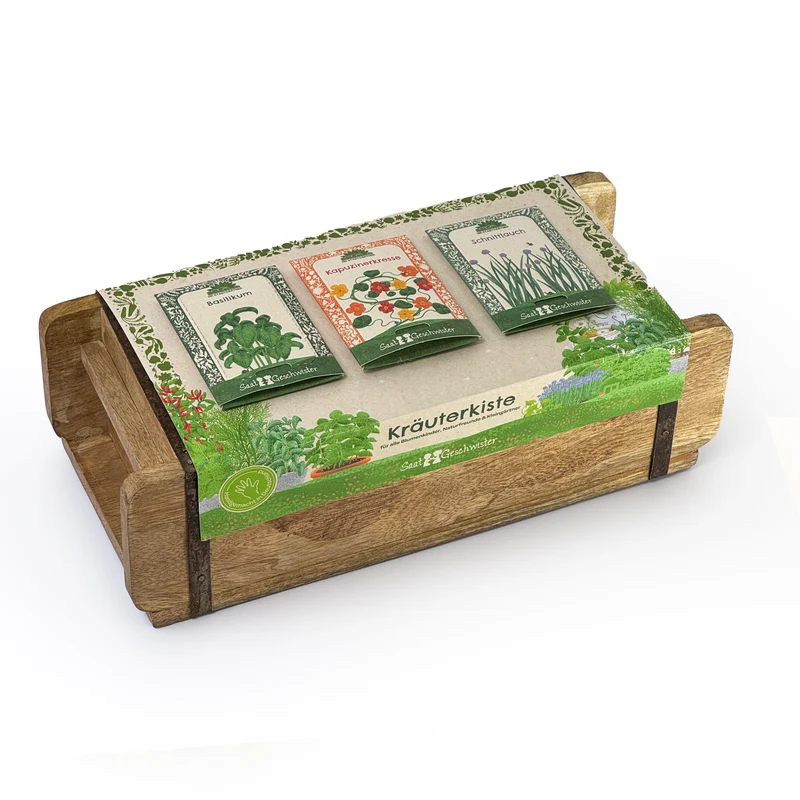 Geschenkset Kräuterkiste mit Ziegelform