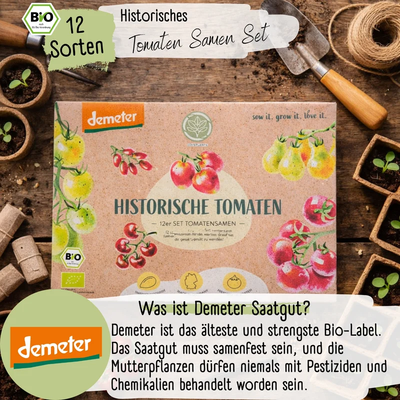 Dein 12 Demeter Historisches Tomaten Samen Set