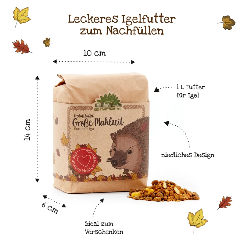 Große Mahlzeit – 1 L Igelfutter