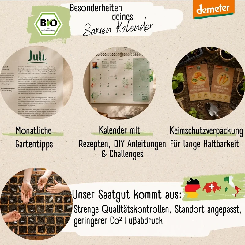 Einpflanzbarer Kalender 2027