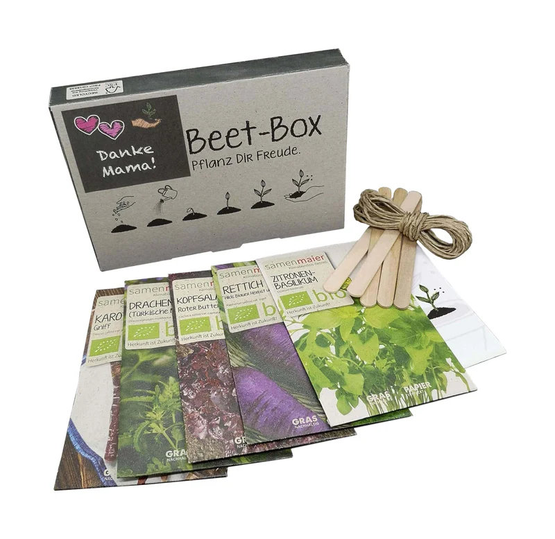 Beet - Box Danke Mama | BIO Gemüsesamen-Sets von Samen Maier [MHD 12/2025]