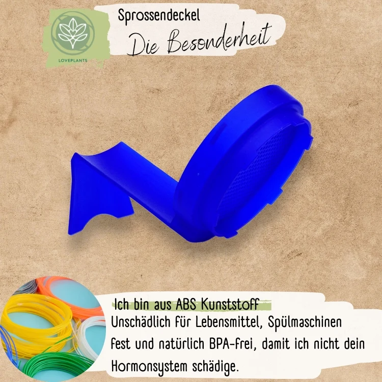 Sprossendeckel blau