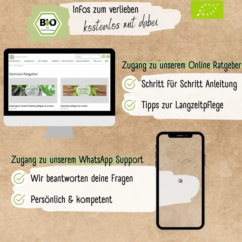 Dein 12 Bio Balkon & Hochbeet Gemüsesamen Set