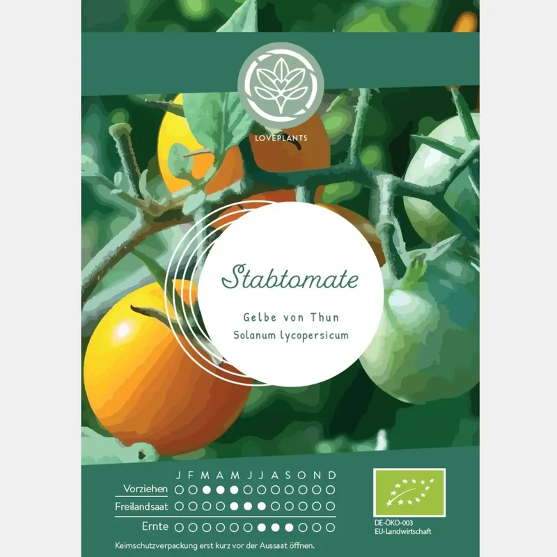 Bio Stabtomate Gelbe von Thun Samen