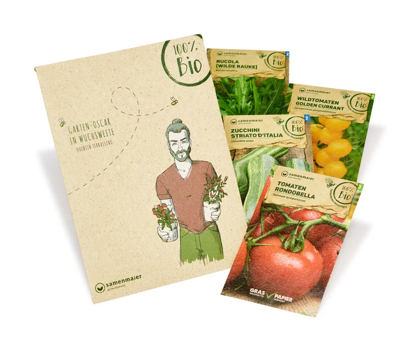 Urban Gardening Set Quentin Terrassino | BIO Gemüsesamen-Sets von Samen Maier [MHD 12/2023]