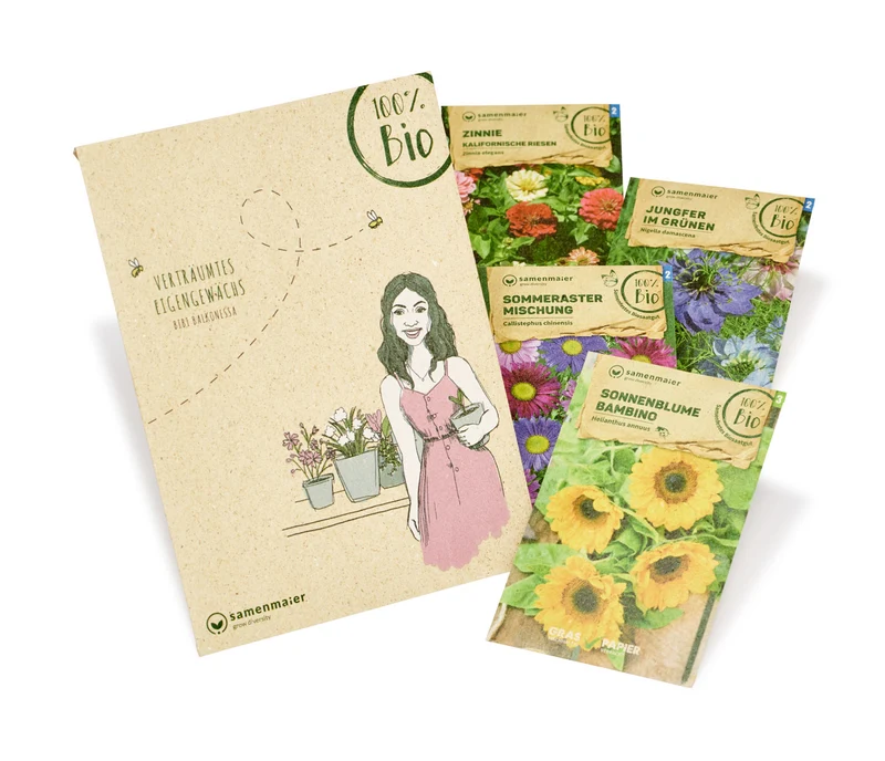 Blumen Set Bibi Balkonessa | BIO Blumensamen-Sets von Samen Maier [MHD 12/2023]