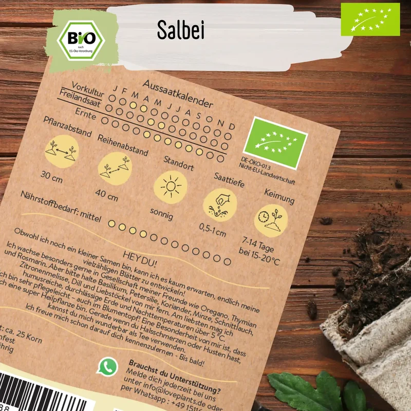 Bio Salbei Samen