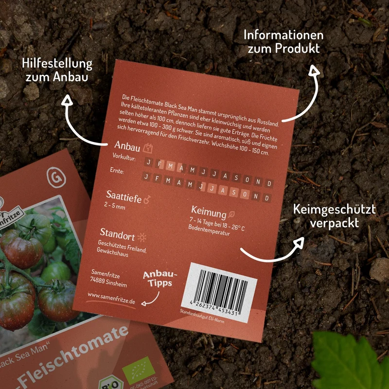 Black Sea Man Bio-Tomatensamen