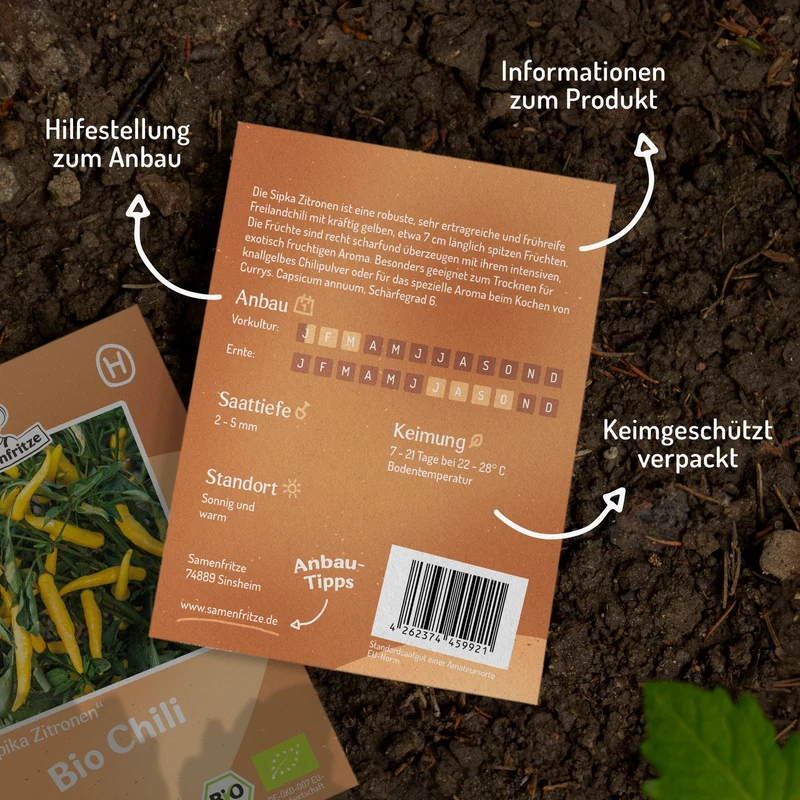 Bio-Chili Spika Zitronen Samen