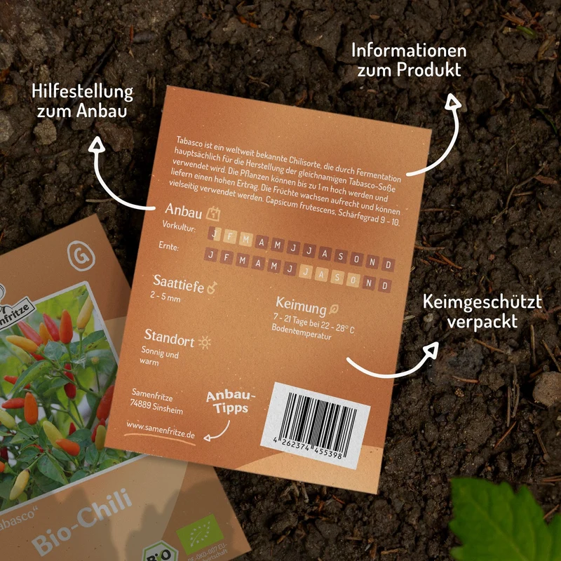 Bio-Chili Tabasco Samen