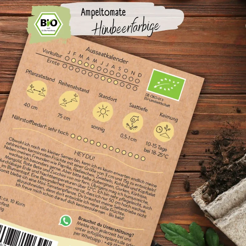 Bio Ampeltomate Himbeerfarbige Samen