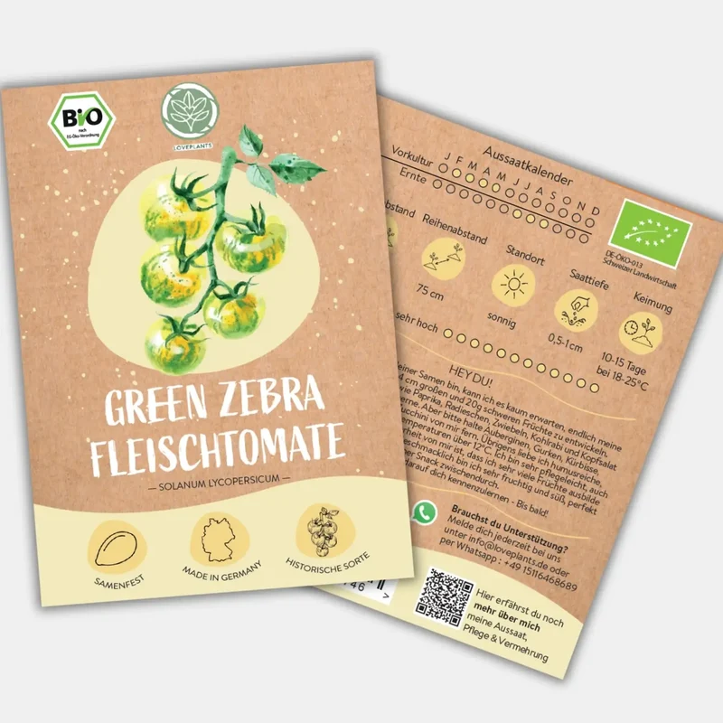 Bio Fleischtomate Green Zebra Samen