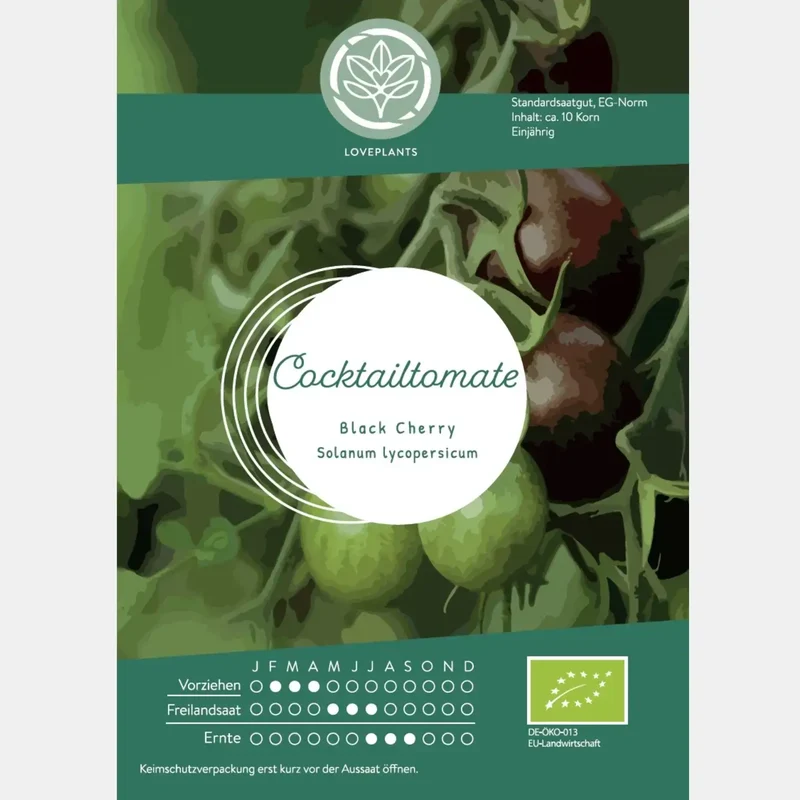 Bio Cocktailtomate Black Cherry Samen